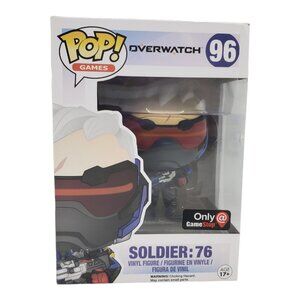 Funko Pop! Overwatch Soldier 76 GameStop Exclusive #96 Vinyl Figure Open Box